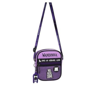 Imagem de Bolsa Transversal Wandinha Addams Shoulder Bag Meninas (Roxo)