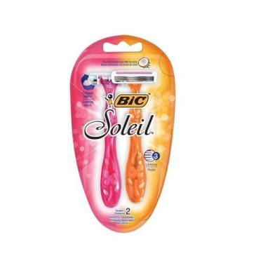 Imagem de Kit Aparelho de Barbear Soleil Rosa e Laranja  com 6 - BIC