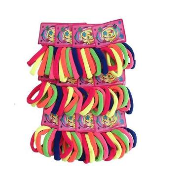 Imagem de Kit 144 Elásticos Coloridos Xuxinha Para Cabelo Infantil - Lynx Produç