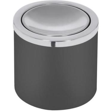 Imagem de Lixeira Polipropileno Tampa Basculante 5L Preta Tramontina