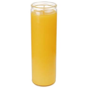 Imagem de Vela de oração devocional de cera de abelha de 7 dias - vela de altar de vigília sem cheiro para memorial de bênção e cerimônias religiosas