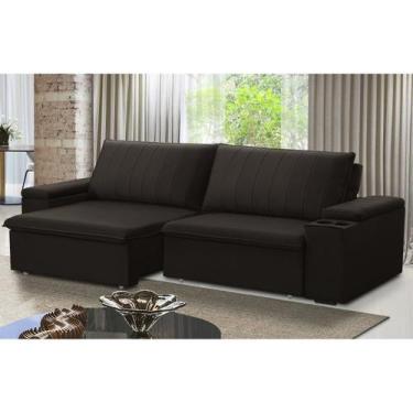 Imagem de Sofá Retrátil e Reclinável 4 Lugares 245cm com Porta Copos Ballarat - 