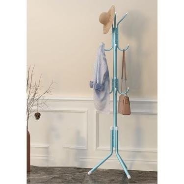 Imagem de Hhsdyl Cabideiro Forma Árvore, Organizador Simples Casacos Chapéus, para Entrada, Quarto e Corredor com 12 Ganchos,Blue
