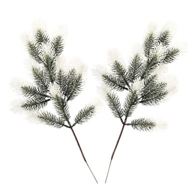 Imagem de Generic Agulhas de Pinheiro Verde Artificial, Galhos Realistas, Pequenos Caules de Pinheiro Falsos para Guirlanda de Natal, Decoração de Casa para Decoração de Casa Moderna 2 Peças 59 Cm (580.80)