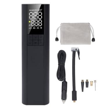 Imagem de Bomba de ar elétrica portátil para inflar pneus, 150psi, 5 modos de inflação, desligamento automático, pressão predefinida, DC12V para carro, motocicleta, liga ABS 178x50mm