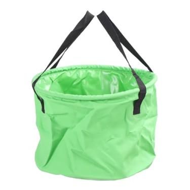 Imagem de RiToEasysports Balde Dobrável, Balde de água Dobrável Portátil Leve de 20l para Acampamento, Barco, Viagem, Pesca (GREEN)