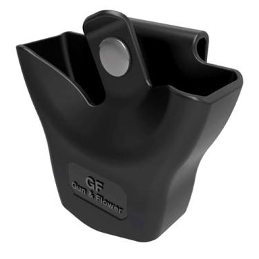 Imagem de Bolsa para algemas coberta de polímero Gun&Flower com fecho seguro e alça de cinto, suporte de algema padrão para aplicação da lei militar