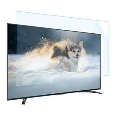 Imagem de uhyOHF Filtro de luz azul para monitor de computador, painel universal de monitor de computador de mesa panorâmico, filtro de proteção anti-UV tipo suspenso, 59.9 cm (60 polegadas/1338 x 756 mm