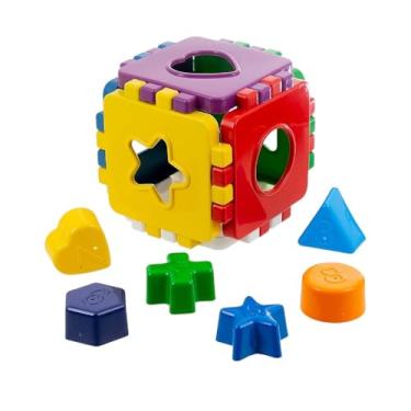 Imagem de Brinquedo Didático de Montar, Peças Coloridas para Encaixar, Jogo Educativo de Construção para Crianças
