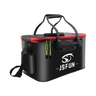 Imagem de Balde De Pesca Portátil Dobrável Em EVA, Tanque De Peixes Vivo Espesso