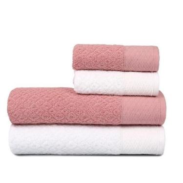 Imagem de Jogo Toalha De Banho Gigante 4 Pçs Capri Atlântica - Atlantica