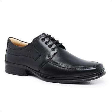 Imagem de Sapato Social Confort Derby Masculino Rafarillo Couro Preto 9212_00P-Masculino