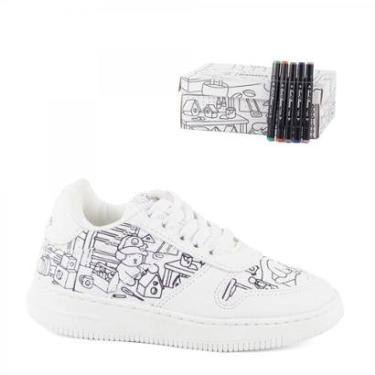 Imagem de Tênis Bobbie Goods Para Pintar Com Canetinha Infantil-Feminino
