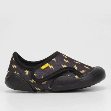 Imagem de Tenis infantil klin new confort anatomico, Preto amarelo, 23