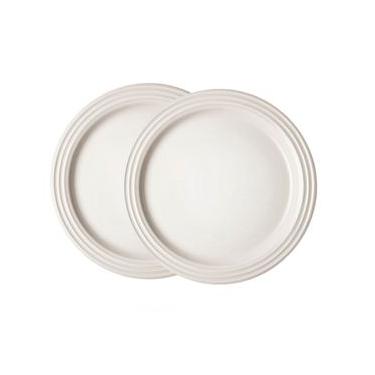 Imagem de Prato Raso 2 Peças 27 cm Branco Meringue Le Creuset