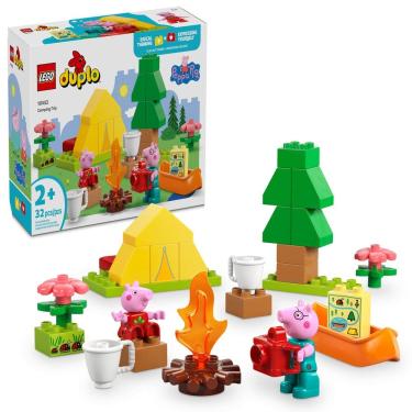 Imagem de Brinquedo LEGO DUPLO Peppa Pig Camping Trip com brinquedo sensorial de mais de 2 anos