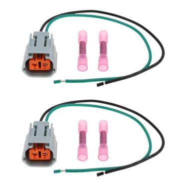 Imagem de YINETTECH 2 conectores solenoide de desligamento de combustível de trator de 2 pinos compatíveis com Kubota D/K/KX/U/L/M Series 15 cm