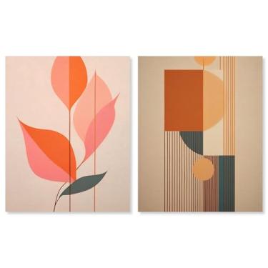 Imagem de Blush and Gold Modern Glam Canvas Print Conjunto de 2 arte de parede para sala de estar por Art Remedy, Gallery Wrapped, 16 x 20