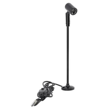 Imagem de Generic Refletor de Gabinete de Piso, Mini Refletor LED, ângulo Ajustável, Fonte de Alimentação USB, para Uso Interno (Luz Branca)