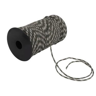Imagem de SPYMINNPOO Corda de Segurança de Pára-quedas de Sobrevivência para Escalada e Caminhada Ao Ar Livre, Cabo Resistente para Resgate e Empacotamento, 100m (Camuflagem Florestal)