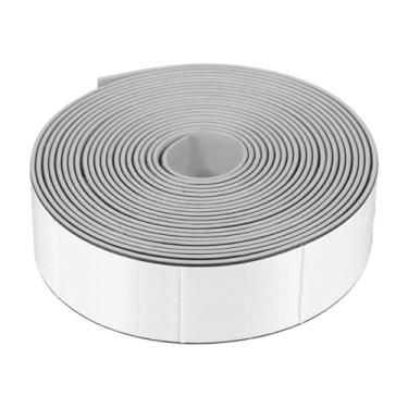 Imagem de PATIKIL Tira de vedação de fogo de fumaça, fita expansível de vedação de porta de 16,4 m, material composto de borracha grafite autoadesiva para portas de aço com classificação de fogo, 3 cm L x 0,2