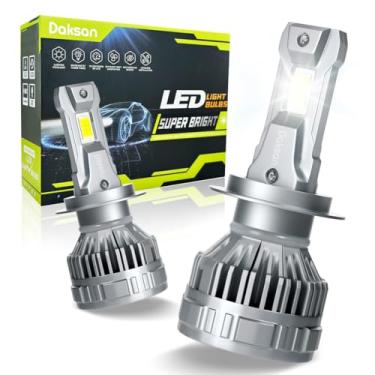 Imagem de Kit Ultra Lâmpada LED Daskan Farol H7 H11 HB3/9005 HB4/9006 36000LM 6500K Branco Frio, 2 Lâmpadas 100W Super Brilho, IP68, 12-24V (H11)