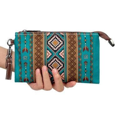 Imagem de Bohe Bolsa feminina boêmia de viagem vintage bolsas femininas trançadas axilas grande capacidade bolsa ocidental elegante casual