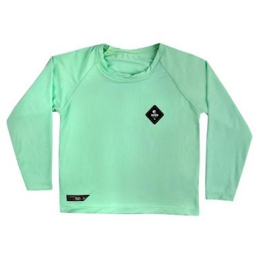 Imagem de Camiseta de Praia Infantil Manga Longa Com Proteção UV Menino Diamond 