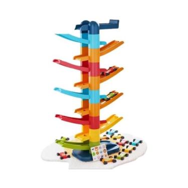 Imagem de Carro De Corrida De Montanha-Russa Com Pista De Deslizamento Por Inérc