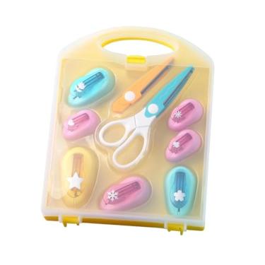 Imagem de KiBcsLic Perfurador de Papel Artesanal com Formatos Variados, Perfurador Portátil para Scrapbooking, Mini Cortador para Álbuns de Fotos e Fotos