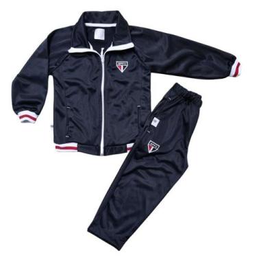 Imagem de Conjunto Infantil São Paulo Agasalho Jaqueta e Calça Oficial, Tam 1, P