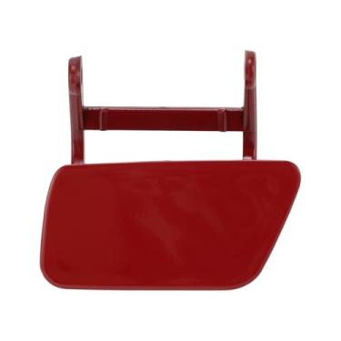 Imagem de VekAuto Tampa do bocal da arruela do farol dianteiro esquerdo para BMW 525i 2004-2005 2,5L L6 - Gás Nº 51117111741 Tampa do bocal de acabamento do para-choque plástico vermelho 1 peça