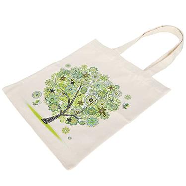 Imagem de Alomejor Bolsa de Artesanato, Bolsa de Pintura Diamante Diy, de Pano Artesanal Com Strass Requintado, Bandeja de Caneta Pontilhadora, Ferramentas de Argila (Pano + resina)