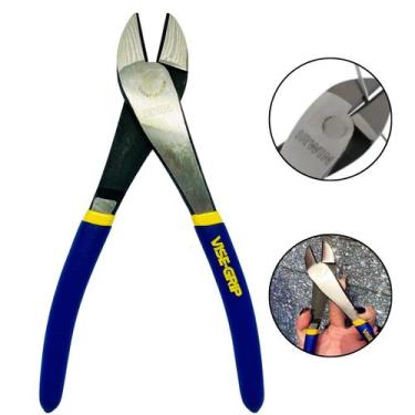 Imagem de Alicate Corte Diagonal Irwin 8'' Reforçado Arame Fio Cabo Eletricista 