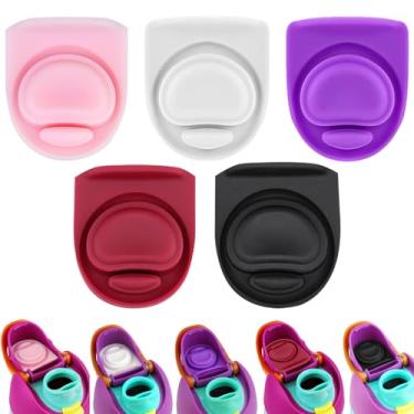 Imagem de ZUGHXMS 5 peças de rolha de substituição de vedação de borracha compatível com Owala FreeSip, junta superior de tampa de silicone para Owalla 16/24/25/32/1,134 g, peças de plugue reutilizáveis para