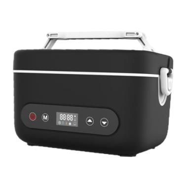 Imagem de Generic Lancheira elétrica sem fio com aquecedor de alimentos, à prova de vazamentos, com aquecimento programável, ideal para escritório e, Preto