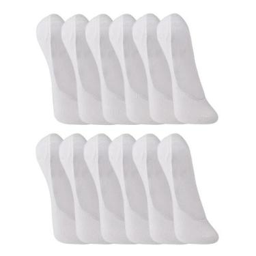 Imagem de Kit com 12 Pares de Meias Brancas Trifil T06811 Algodão, Branco, 35/38