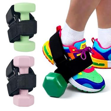 Imagem de Alças ajustáveis para halteres no tornozelo para levantamento de peso – Fixação de pé com halteres e treinador tibial – Conversor de halteres inovador, perfeito para exercícios de perna em casa
