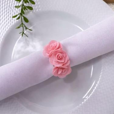Imagem de Kit Porta-Guardanapos com Rosas – 4 Unidades