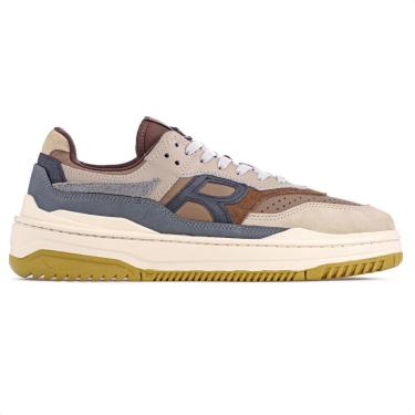 Imagem de Tênis Reserva R-Broox Bege Marrom e Grafite - Masculino-Masculino