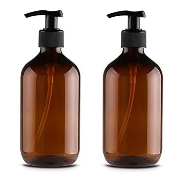 Imagem de Dispensador de sabão líquido para cozinha, banheiro, bancada, sabonete, xampu, dispensador de gel de banho, dispensador de sabão engarrafado com cabeça de bomba, pode encher xampu, gel de banho, loção