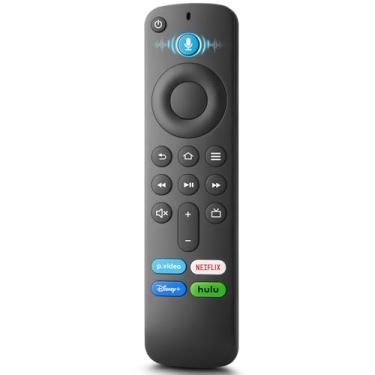 Imagem de Controle remoto de voz de substituição para TV Stick/TV Cube e para Smart TVs Insignia/Toshiba/Pioneer