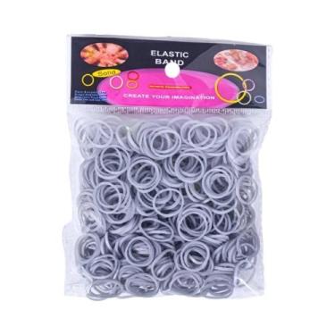 Imagem de Kit De Fazer Pulseiras DIY Para Crianças 600 Peças Elásticos De Borrac
