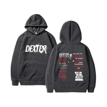 Imagem de Moletom Masculino Dexter Morgan De Algodão Para Outono/Inverno, Estilo