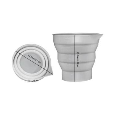 Imagem de Copo Medidor Dobrável De Silicone 50-500ml, Recipiente Portátil Multif