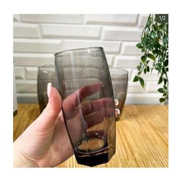 Imagem de Jogo de 6 Copos de Vidro 320ml - Ideal para Bebidas Refrescantes, Uso Doméstico, Recebimentos e Eventos Informais (Jogo de Copo Vidro Flórida)