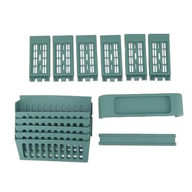 Imagem de KIMISS Estante de Livros de Grande Capacidade de 5 Camadas Com Caixa de Papelaria - Estante de Armazenamento Compacta para Sala de Aula e Organização Doméstica (Verde)