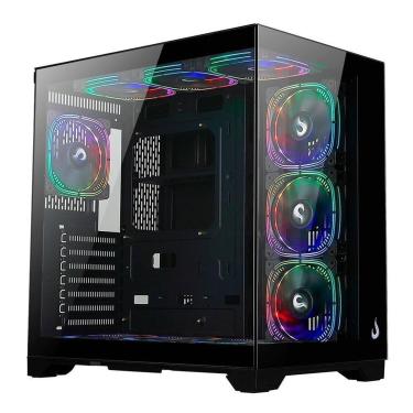 Imagem de Gabinete Gamer Rise Mode Galaxy Glass Standard V2, Mid Tower, ATX- RM-GA-GGSB2-ARGB-Unissex