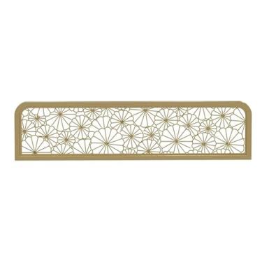 Imagem de Divisórias vazadas de metal para áreas de jantar – Divisória de painel de privacidade para cabine de restaurante, cerca baixa de bancada para bar de hotel, divisor de espaço para maior privacidade e