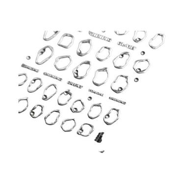 Imagem de Adesivos De Unha 5D Com Strass De Cristal Dourado Para Decoração De Ma